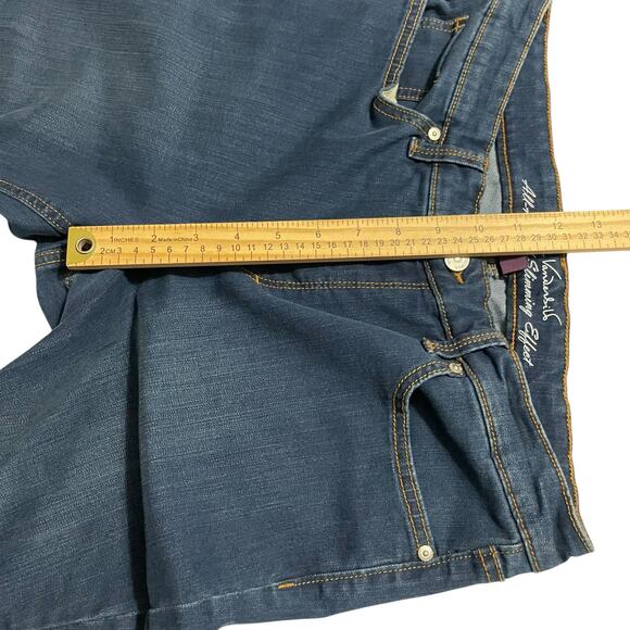 Gloria Vanderbilt Womens Jeans Size 10 Kick Boot Crop Mid Rise Dark Wash Zip Fly - Picture 12 of 14